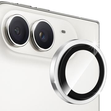 iPhone Duo Hat Prince Kameralinssin Panssarilasi Suojus - Hopea