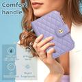 iPhone Duo Luxury tikattu lompakkokotelo - violetti