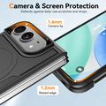iPhone Duo -magneettikotelo, jossa on panssarilasi ja kameran linssinsuojus