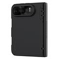 iPhone Duo Nillkin Super Frosted Shield Fold Kotelo - Musta