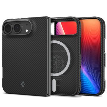 iPhone Duo Spigen AirSkin Aramid Mag MagSafe -kotelo - musta