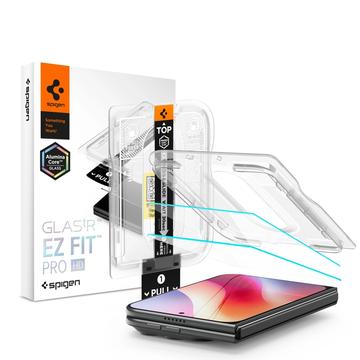 iPhone Duo Spigen Glas.tR EZ Fit Pro karkaistu suojalasi - 2 Kpl. - Kirkas