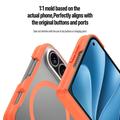 iPhone Fold Dux Ducis Expn -hybridikotelo - MagSafe-yhteensopiva - oranssi