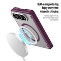 iPhone Fold Dux Ducis Expn -hybridikotelo - MagSafe-yhteensopiva - Tumma kirsikka