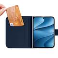 iPhone Fold Dux Ducis Skin Pro Lompakkokotelo - sininen