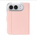 iPhone Fold Dux Ducis Skin Pro Lompakkokotelo - Pinkki
