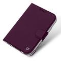 iPhone Fold Dux Ducis Skin Pro Lompakkokotelo - Tumma kirsikka
