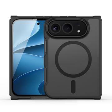 iPhone Fold Dux Ducis Yind Hybridikotelo - MagSafe-yhteensopiva - Musta
