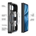 iPhone Fold Dux Ducis Yind Hybridikotelo - MagSafe-yhteensopiva - Musta