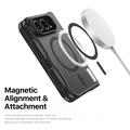 iPhone Fold Dux Ducis Yind Hybridikotelo - MagSafe-yhteensopiva - Musta