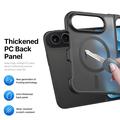 iPhone Fold Dux Ducis Yind Hybridikotelo - MagSafe-yhteensopiva - Musta