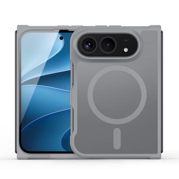 iPhone Fold Dux Ducis Yind Hybridikotelo - MagSafe-yhteensopiva - Harmaa