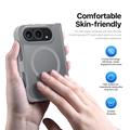 iPhone Fold Dux Ducis Yind Hybridikotelo - MagSafe-yhteensopiva - Harmaa