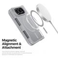 iPhone Fold Dux Ducis Yind Hybridikotelo - MagSafe-yhteensopiva - Harmaa