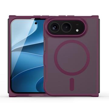 iPhone Fold Dux Ducis Yind Hybridikotelo - MagSafe-yhteensopiva - Tumma kirsikka