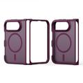 iPhone Fold Dux Ducis Yind Hybridikotelo - MagSafe-yhteensopiva - Tumma kirsikka