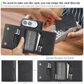 iPhone Fold magneettinen kolmilokeroinen lompakkokotelo – musta