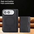 iPhone Fold magneettinen kolmilokeroinen lompakkokotelo – musta