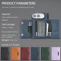iPhone Fold magneettinen kolmilokeroinen lompakkokotelo – sininen