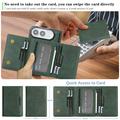 iPhone Fold magneettinen kolmilokeroinen lompakkokotelo – vihreä