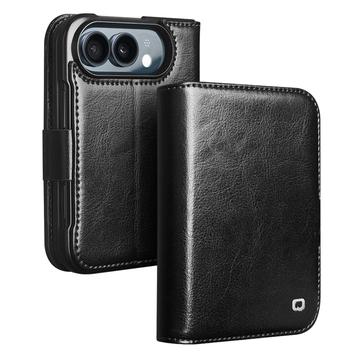 iPhone Fold Qialino Classic Lompakkomallinen Nahkakotelo