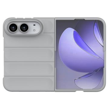 iPhone Duo Rugged TPU Suojakuori - Vaaleanharmaa