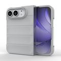 iPhone Duo Rugged TPU Suojakuori - Vaaleanharmaa