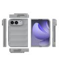 iPhone Duo Rugged TPU Suojakuori - Vaaleanharmaa