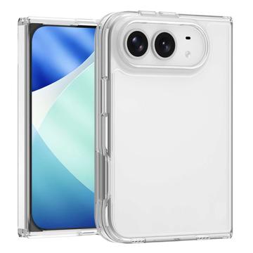 iPhone Fold Naarmunkestävä Hybridikotelo - Läpinäkyvä